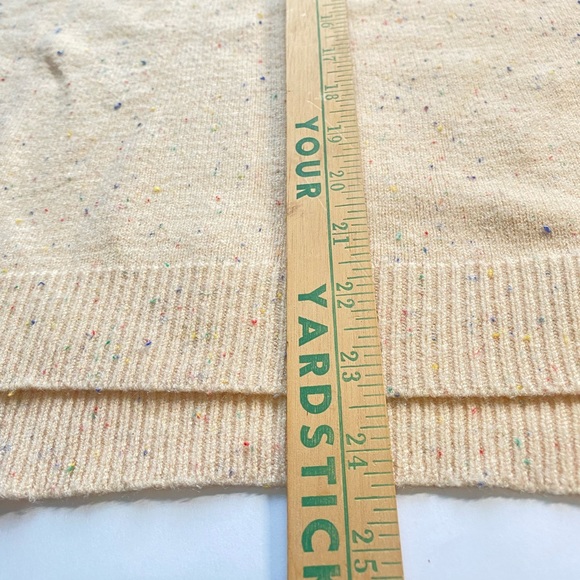 DREAMERS Rainbow Speckled Cream Oversized Comfy Sweater; Women’s Size Med/ Large - Picture 6 of 13